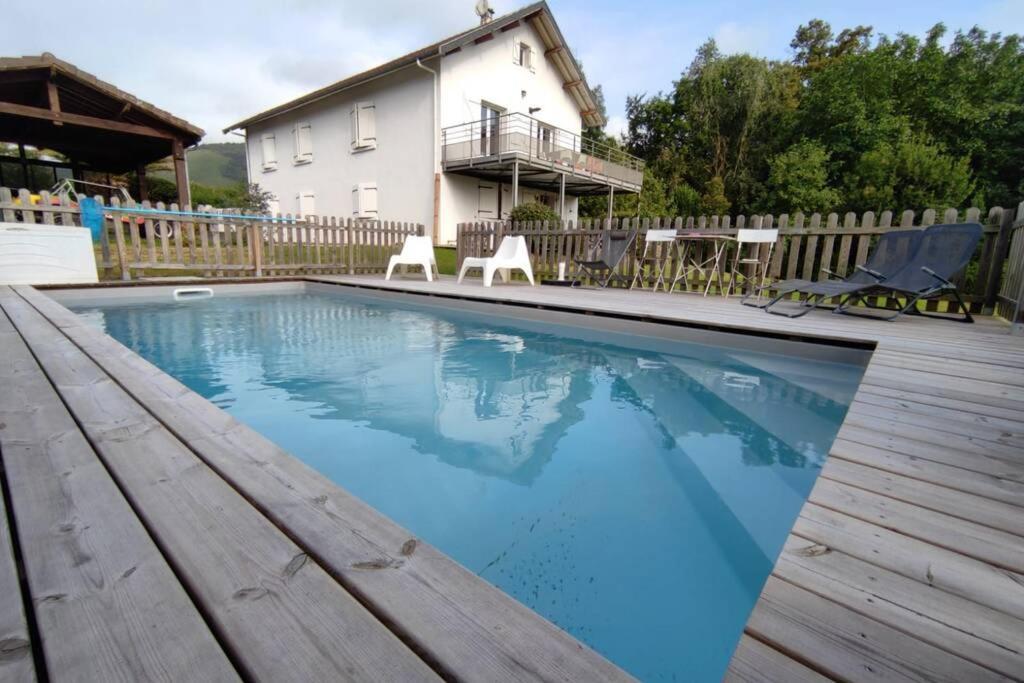 Appartement Au Calme Avec Vue Et Piscine Au Coeur Du Pays Basque Mauléon-Licharre Exteriér fotografie